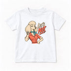 Lets Not Retro Comic Poodle — garment mockup or size chart