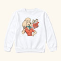 Lets Not Retro Comic Poodle — garment mockup or size chart