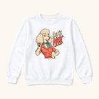Lets Not Retro Comic Poodle — garment mockup or size chart