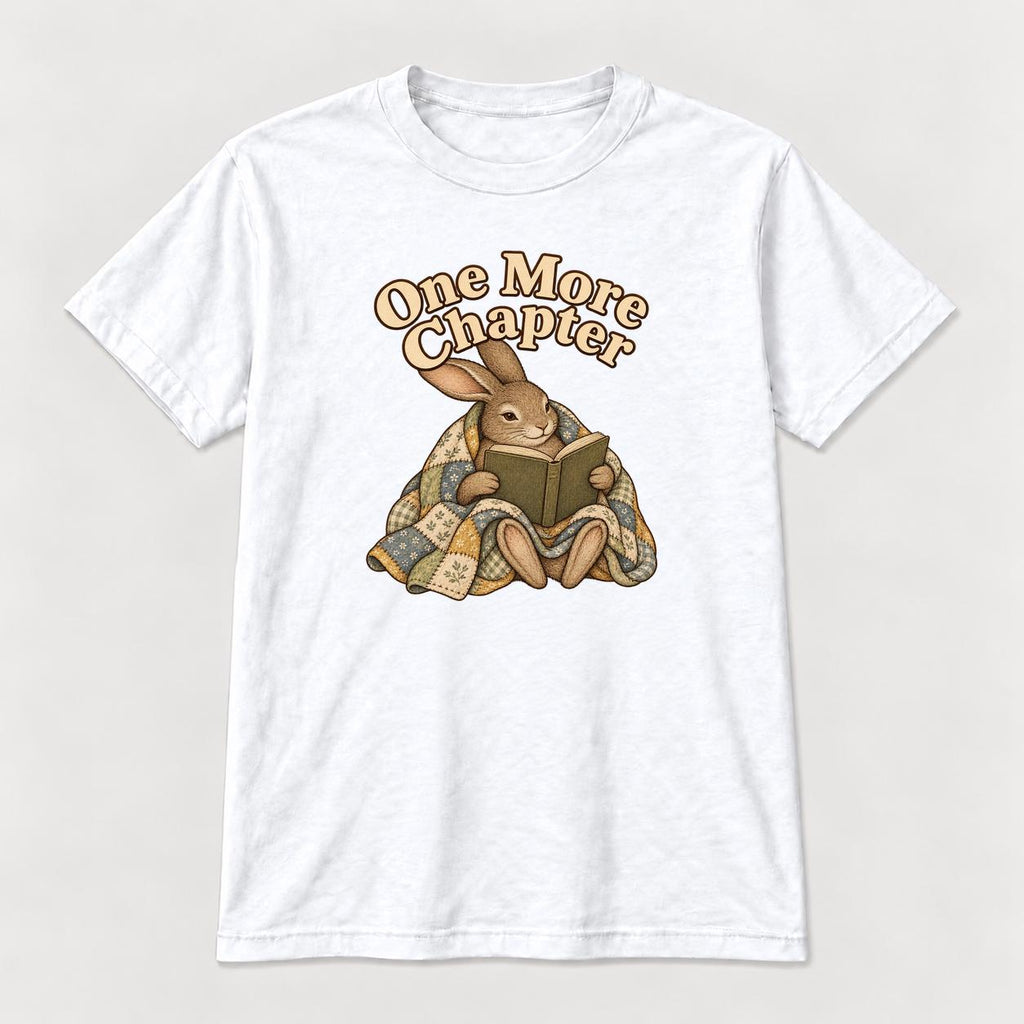 One More Chapter Reading Rabbit — garment mockup or size chart
