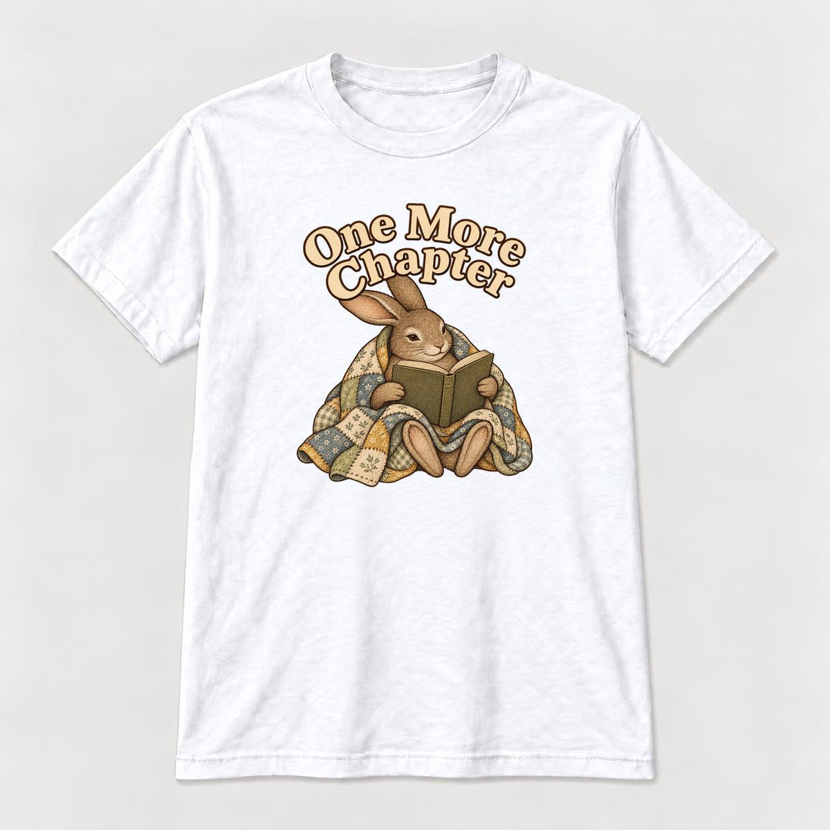 One More Chapter Reading Rabbit — garment mockup or size chart