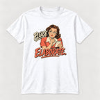 Please Elaborate Retro Comic Woman — garment mockup or size chart