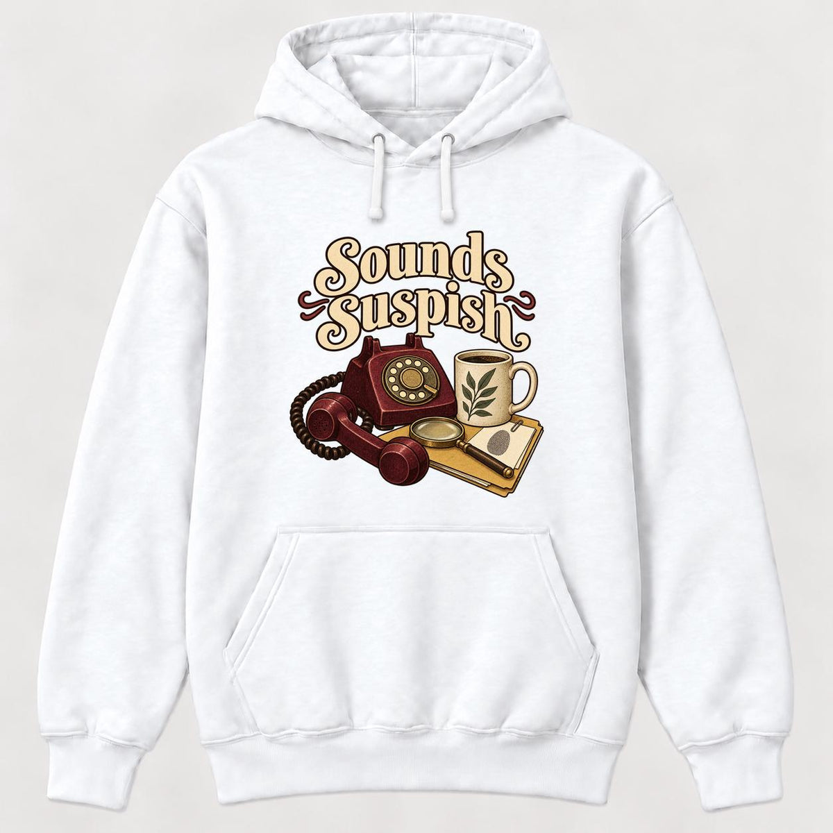 Sounds Suspish Vintage Rotary Phone — garment mockup or size chart