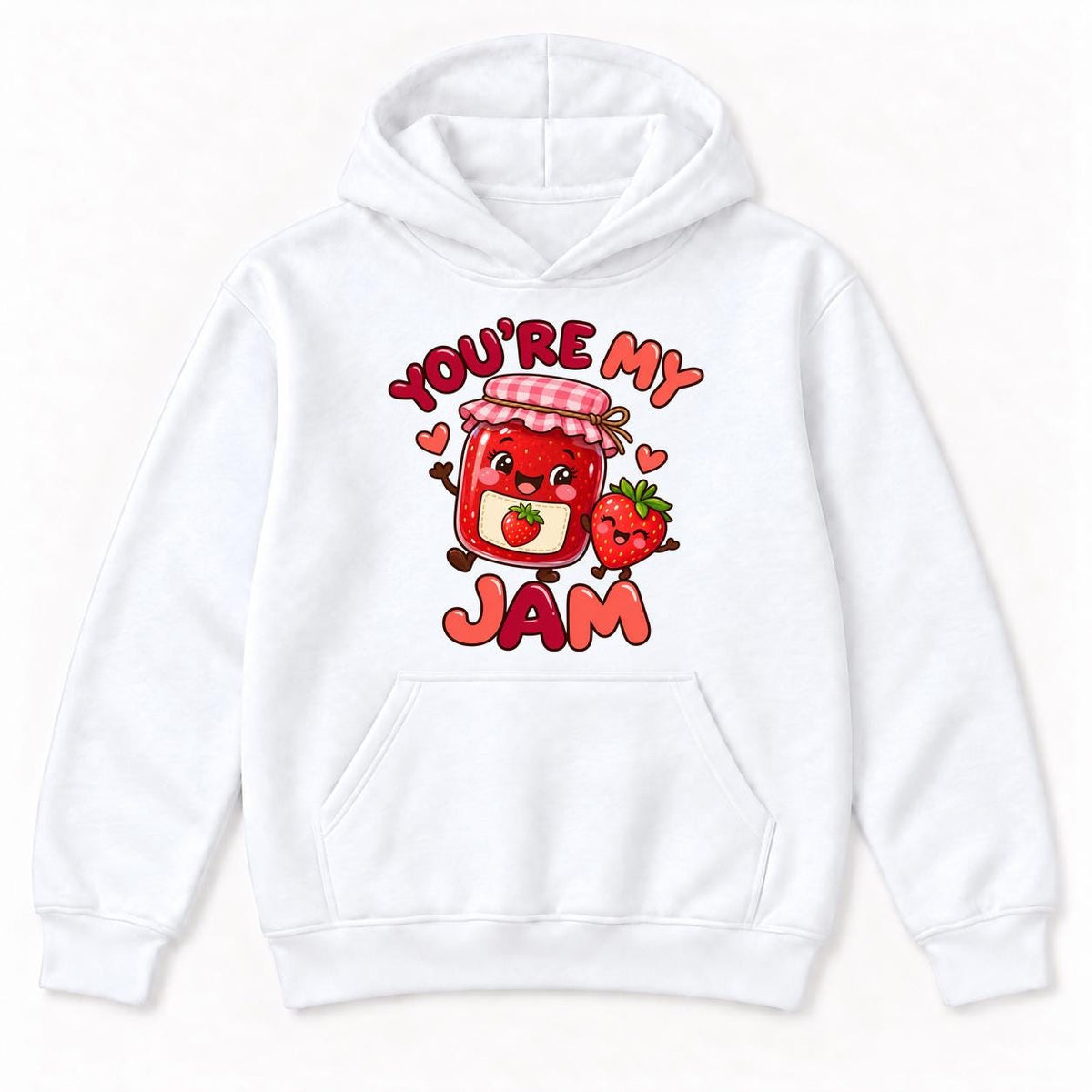Youre My Jam Strawberry — garment mockup or size chart