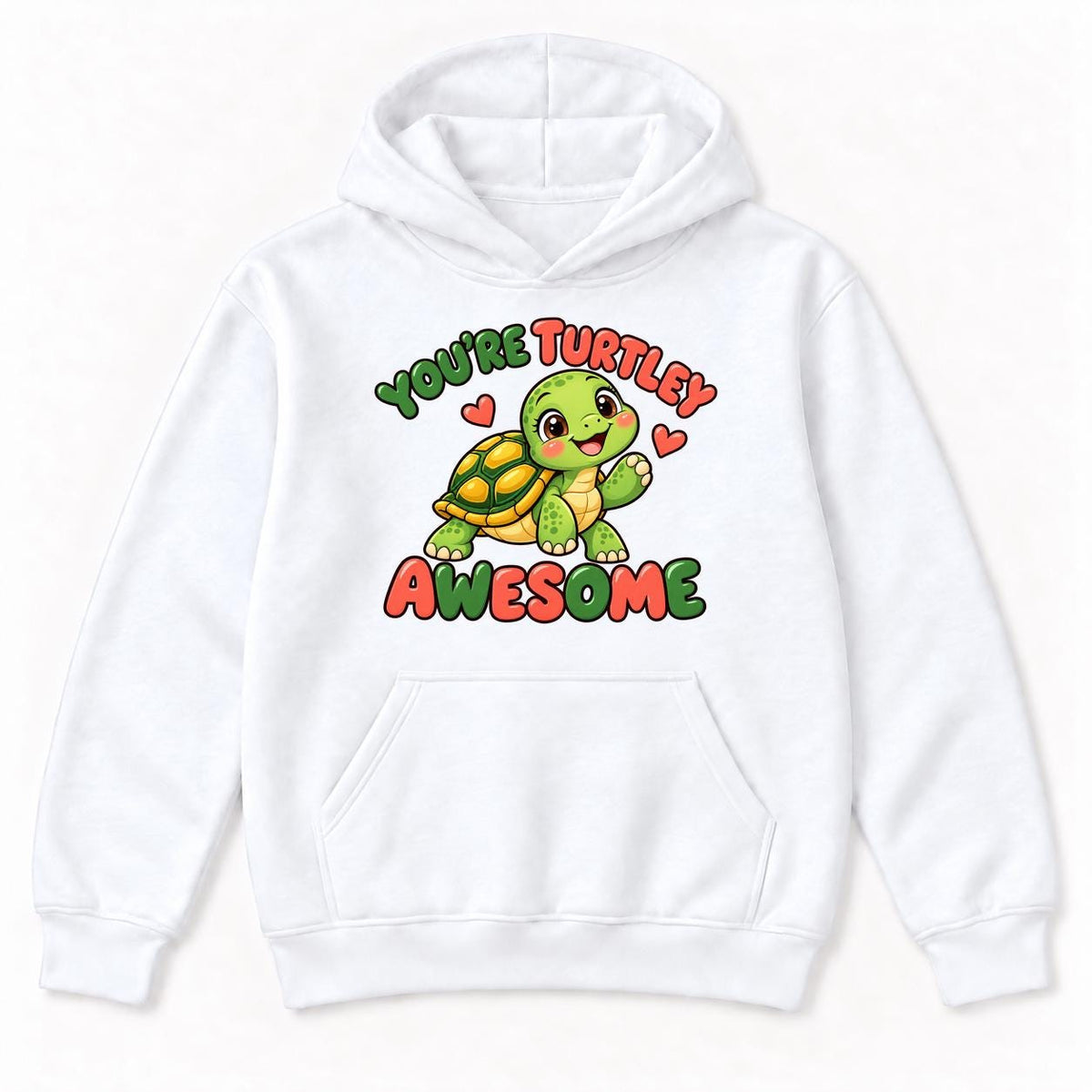 Youre Turtley Awesome Turtle — garment mockup or size chart