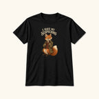 I Have My Suspicions Storybook Fox Black — garment mockup or size chart