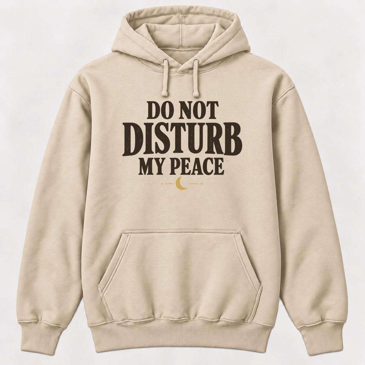 Do Not Disturb My Peace — garment mockup or size chart