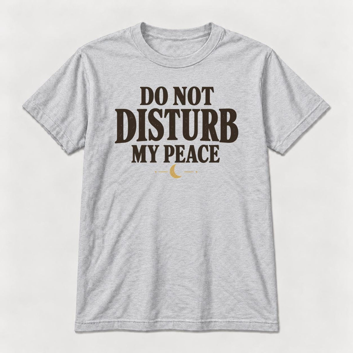 Do Not Disturb My Peace — garment mockup or size chart