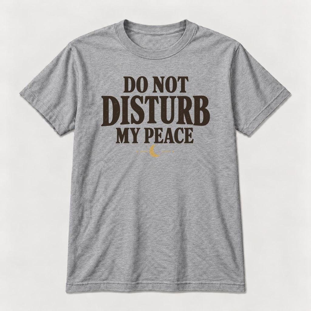 Do Not Disturb My Peace — garment mockup or size chart