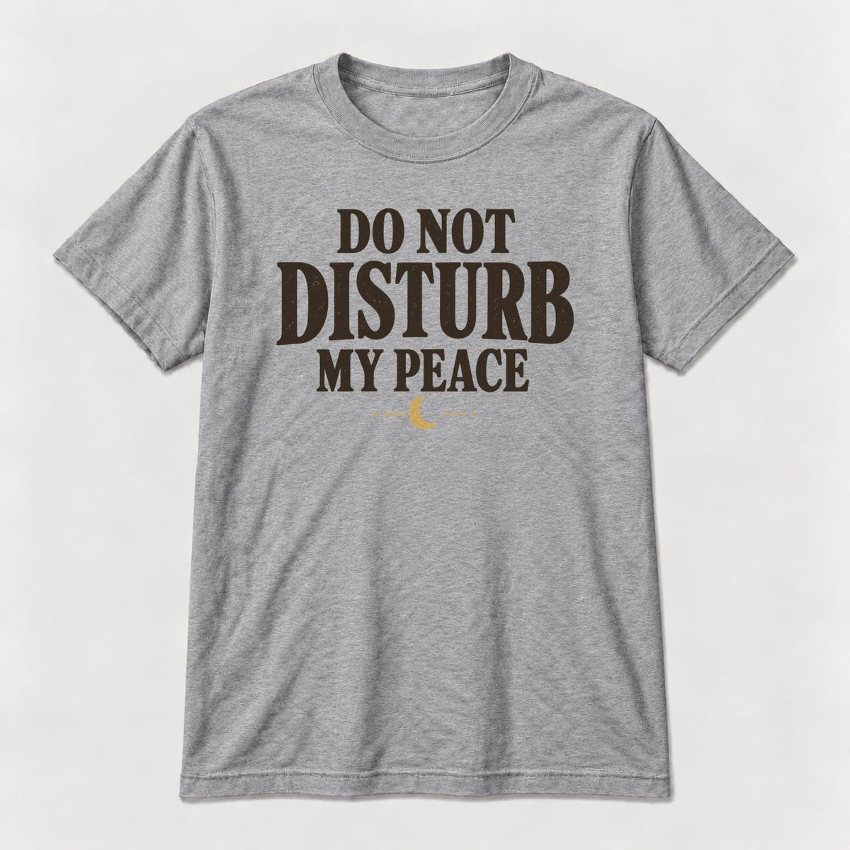 Do Not Disturb My Peace — garment mockup or size chart