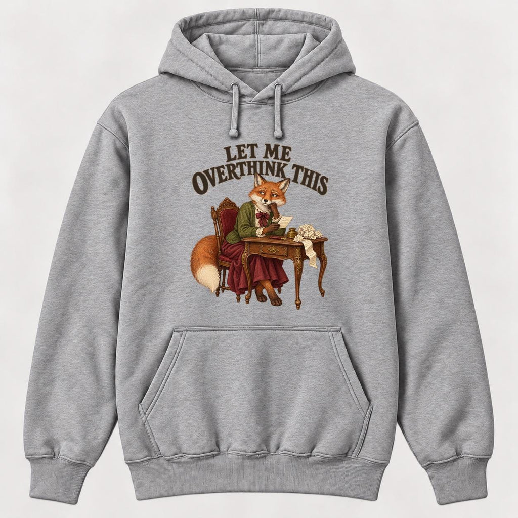 Let Me Overthink This Storybook Fox — garment mockup or size chart