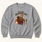 Let Me Overthink This Storybook Fox — garment mockup or size chart