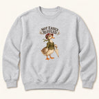 Not Easily Ruffled Storybook Duck — garment mockup or size chart