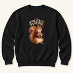 Politely Plotting Storybook Squirrel — garment mockup or size chart