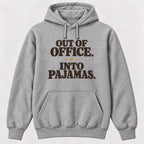Out of Office, Into Pajamas — garment mockup or size chart
