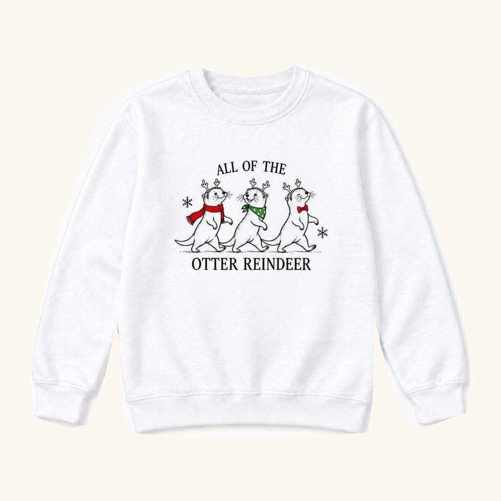 All Of The Otter Reindeer Parade — garment mockup or size chart