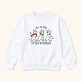 All Of The Otter Reindeer Parade — garment mockup or size chart