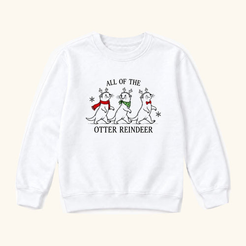 All Of The Otter Reindeer Parade — garment mockup or size chart