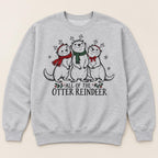 All Of The Otter Reindeer Three Friends — garment mockup or size chart
