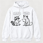 I Like Your Personality Raccoon Possum — garment mockup or size chart