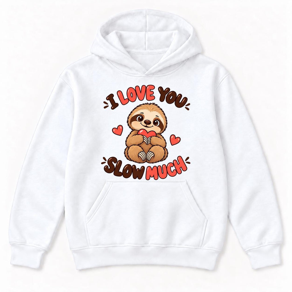 I Love You Slow Much Sloth — garment mockup or size chart