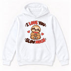 I Love You Slow Much Sloth — garment mockup or size chart
