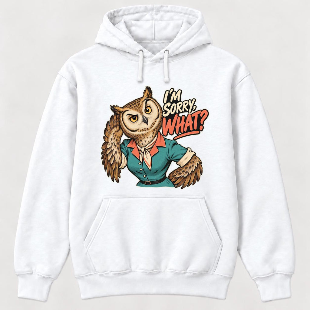I'm Sorry What Owl — garment mockup or size chart