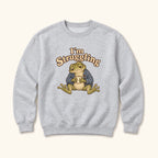I'm Struggling Blue Cardigan Frog with Mug — garment mockup or size chart