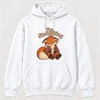 I'm Struggling Fox with Mug — garment mockup or size chart