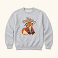 I'm Struggling Fox with Mug — garment mockup or size chart