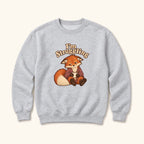 I'm Struggling Fox with Mug — garment mockup or size chart