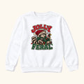 Jolly and Feral Raccoon Christmas Lights — garment mockup or size chart