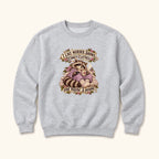 Murder Shows Comfy Clothes Lavender Pajama Raccoon — garment mockup or size chart