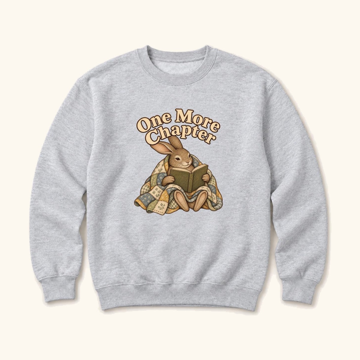 One More Chapter Reading Rabbit — garment mockup or size chart