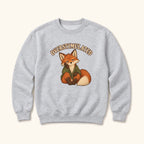 Overstimulated Storybook Fox Green Cardigan — garment mockup or size chart