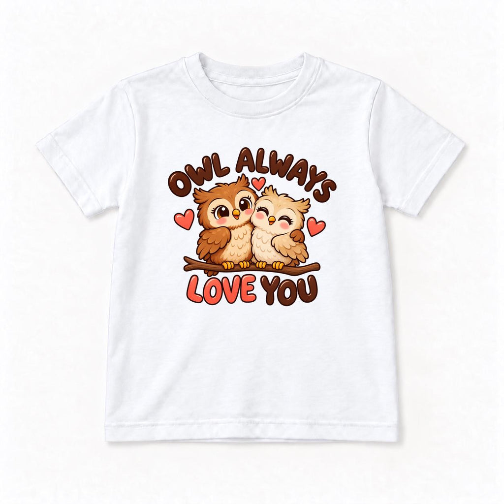 Owl Always Love You Cute Owls — garment mockup or size chart