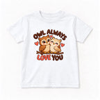 Owl Always Love You Cute Owls — garment mockup or size chart