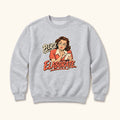 Please Elaborate Retro Comic Woman — garment mockup or size chart