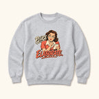 Please Elaborate Retro Comic Woman — garment mockup or size chart