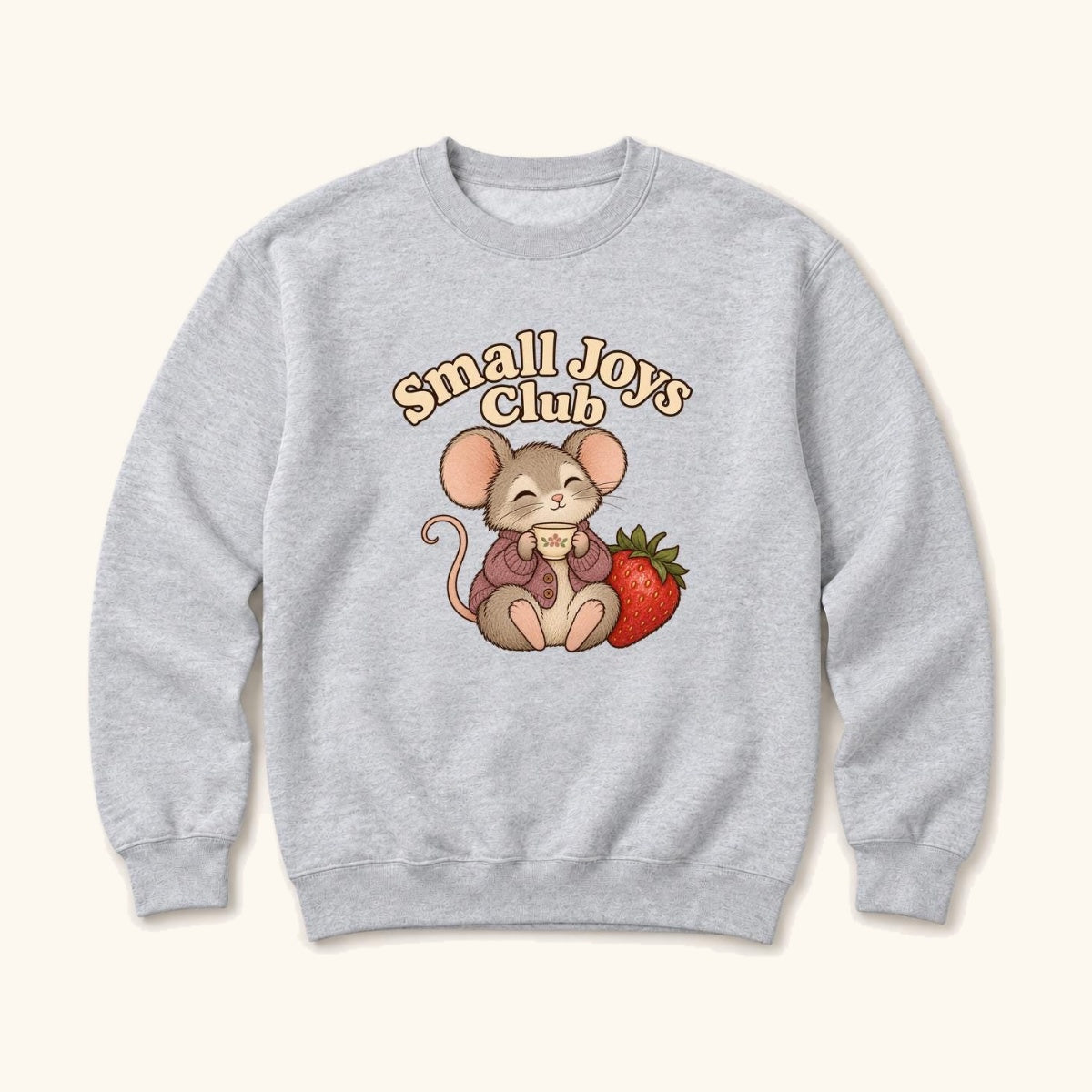 Small Joys Club Storybook Mouse — garment mockup or size chart