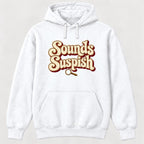 Sounds Suspish Retro Lettering — garment mockup or size chart