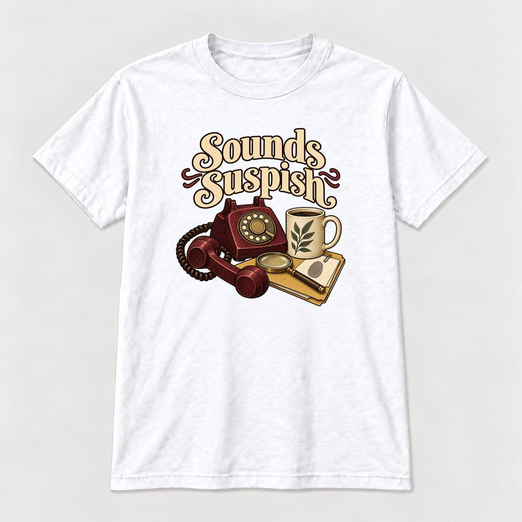 Sounds Suspish Vintage Rotary Phone — garment mockup or size chart