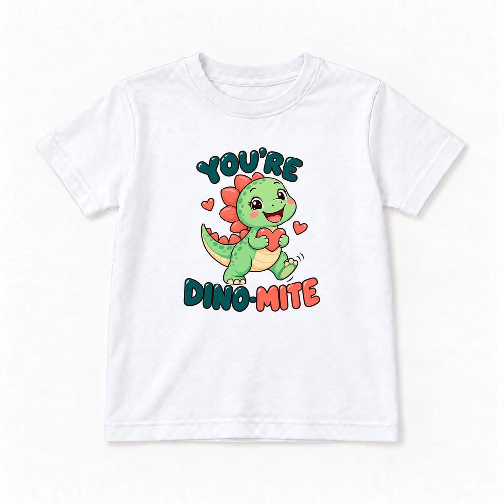 Youre Dino Mite Dinosaur — garment mockup or size chart
