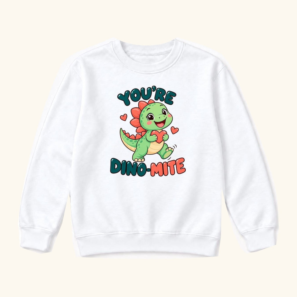 Youre Dino Mite Dinosaur — garment mockup or size chart