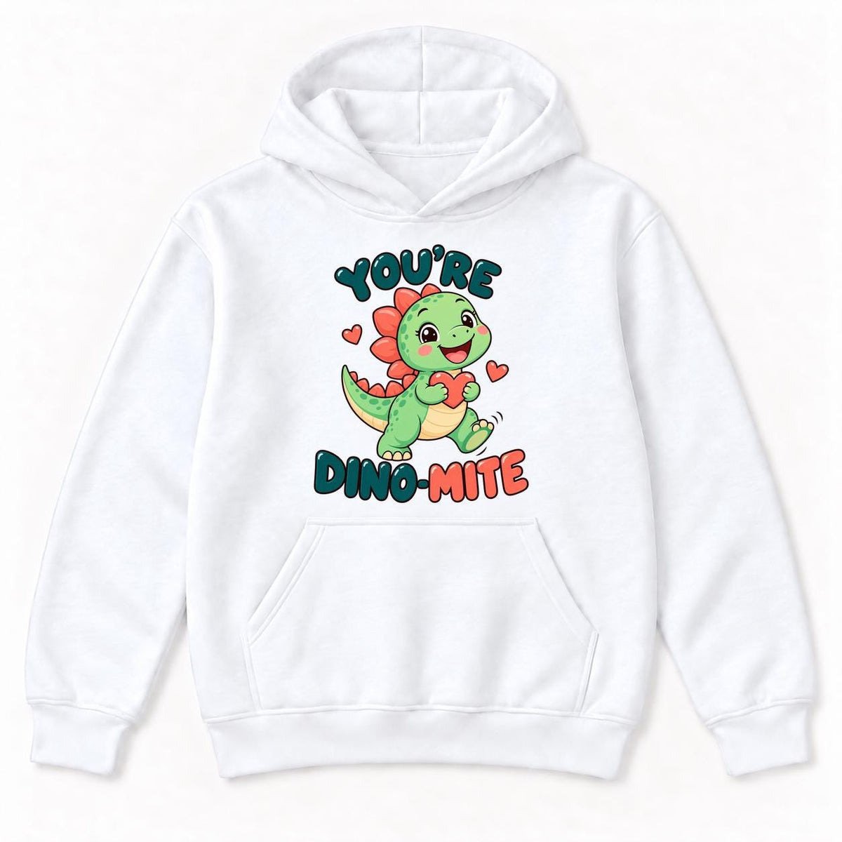 Youre Dino Mite Dinosaur — garment mockup or size chart