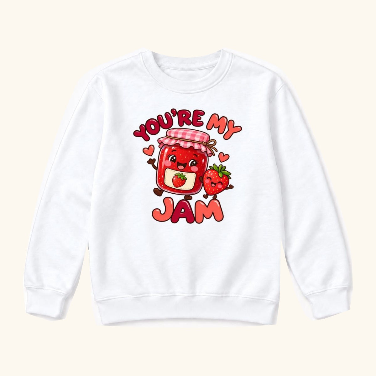 Youre My Jam Strawberry — garment mockup or size chart