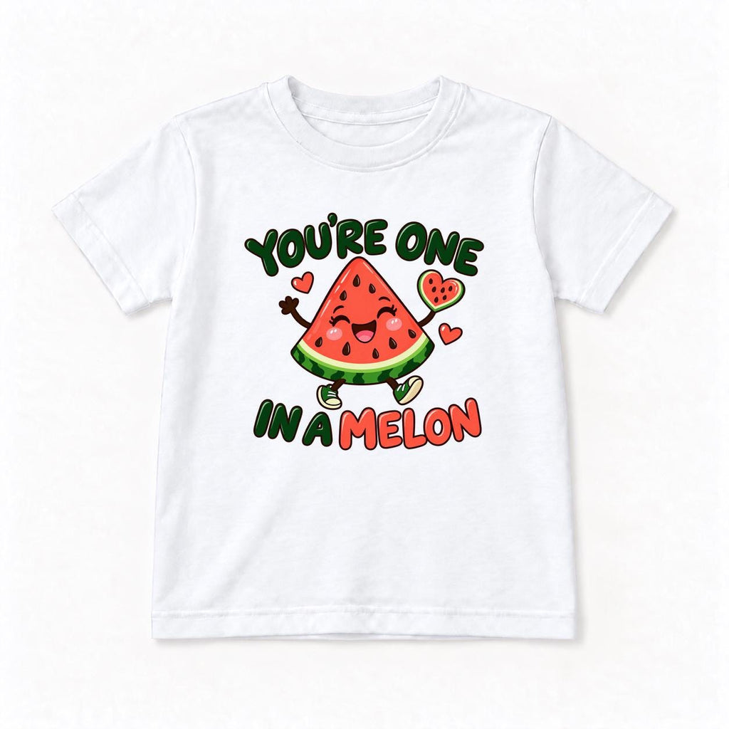 Youre One in a Melon Watermelon — garment mockup or size chart