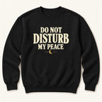 Do Not Disturb My Peace — garment mockup or size chart