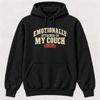 Emotionally Attached to My Couch — garment mockup or size chart