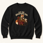 Let Me Overthink This Storybook Fox — garment mockup or size chart